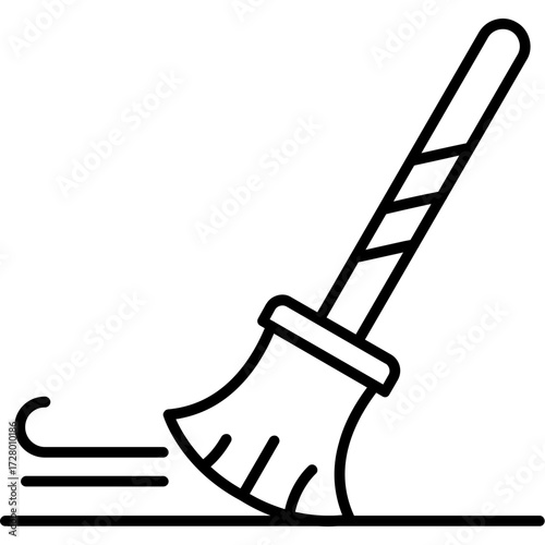 Broom Outline Icon