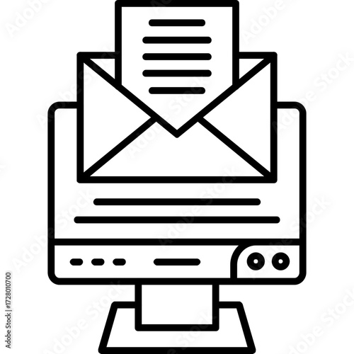 Business Email Outline Icon