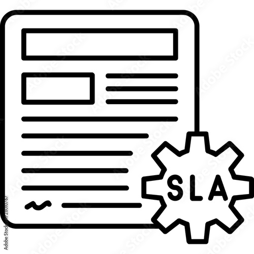 SLA Agreement Outline Icon