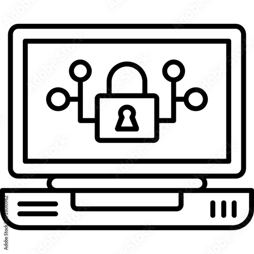 Security Awareness Outline Icon