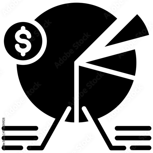 Research icon for market research, website, application, printing, document, poster design, etc
