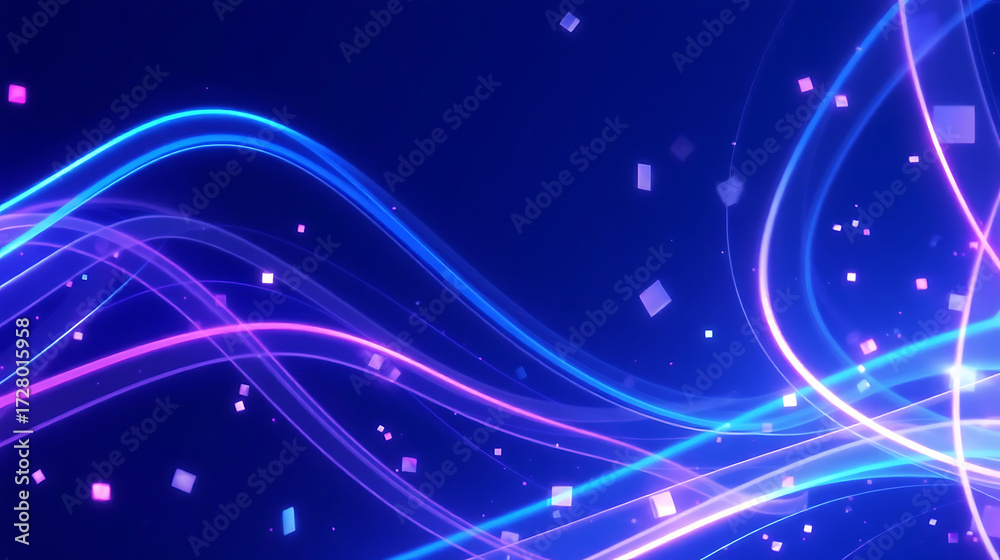 Fototapeta premium This image presents an abstract visual scene filled with a sense of technology