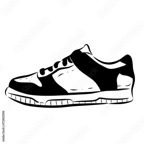 sport shoes vector illustration