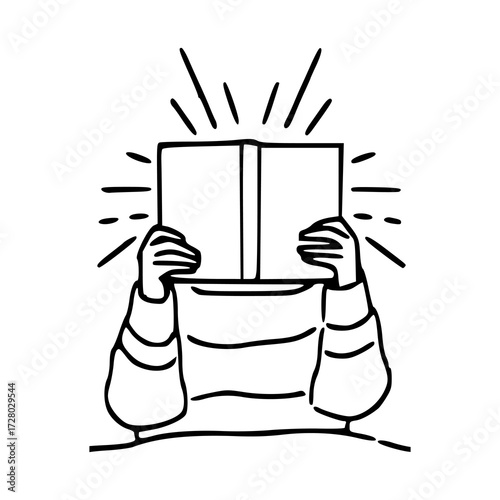 reading an enlightening book