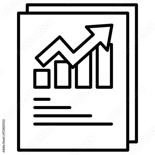 Progress Report Outline Icon