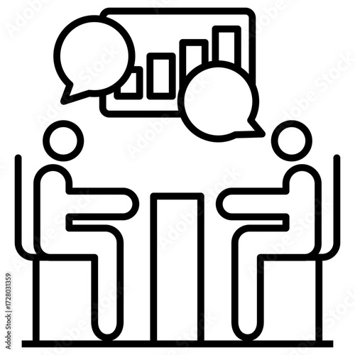 Review Meeting Outline Icon