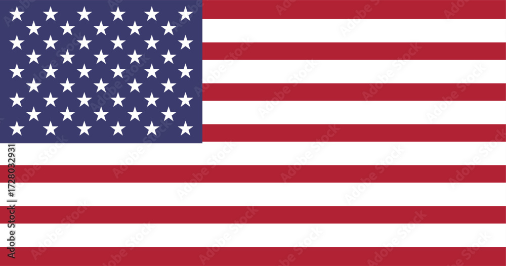 Naklejka premium The United States of America's national flag, a symbol of freedom and unity.