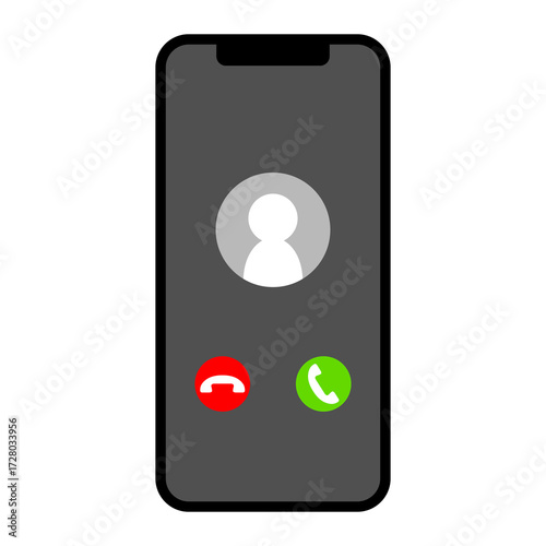 スマートフォンの着信画面