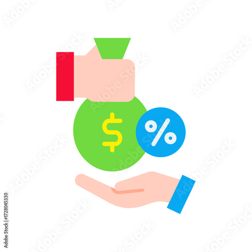 Loan flat icon