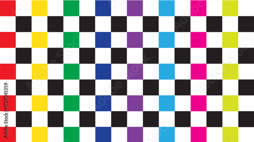 Abstract colors table minimal simple pattern on background.