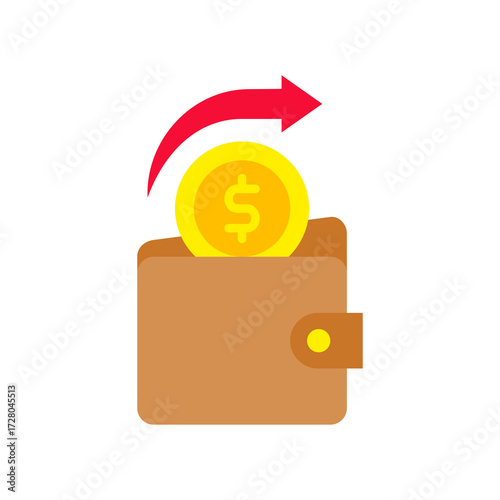 Spending flat icon