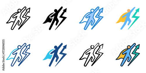 Speculator icon set multiple style collection 
