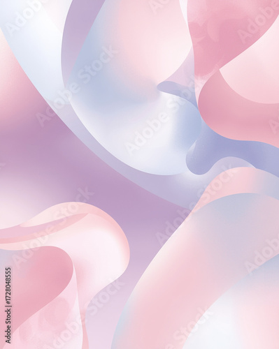 Soft pastel abstract digital wallpaper 4K