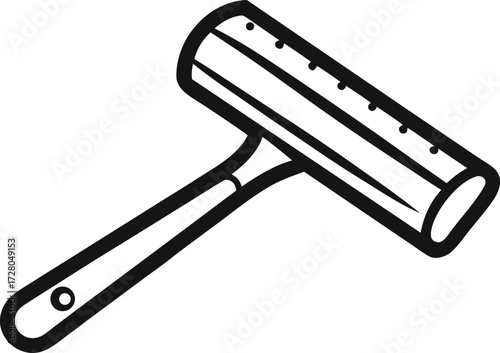Hand Drawn Squeegee Vector Illustration Clean and Minimal