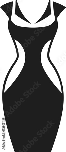 Tight Fitting Sheath Dress Silhouette for Women