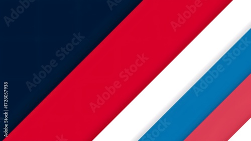 Free Download Diagonal stripes of blue, red and white abstract background - GFXLoad