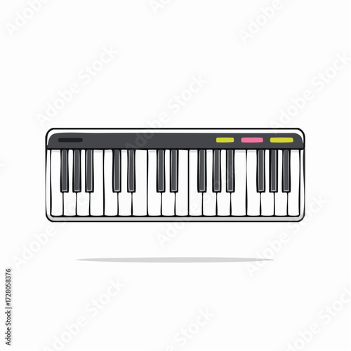 piano keys vector illustration