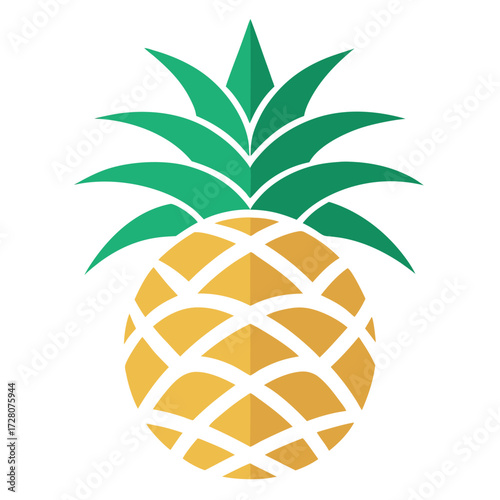 a-pineapple-logo-silhouette-vector-design eps