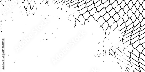 Mesh texture for fishing nets. Grunge pattern for sportswear or soccer goal, volleyball net, basketball hoop, hockey, athletics.Modern Simple