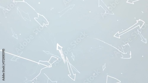 Wallpaper Mural arrow white doodle scribble marker in a hand-drawn style with transparent background Torontodigital.ca