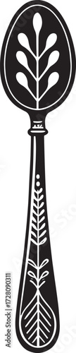 Antique Spoon Vector– Elegant Cutlery Icon