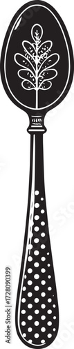 Antique Spoon Vector– Elegant Cutlery Icon