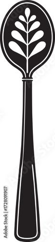 Antique Spoon Vector– Elegant Cutlery Icon
