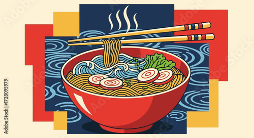 Retro cartoon teapot character giving thumbs up with steam, text 'MORE TEA, PLEASE' and 'STAY STEAMED' on a dark background.