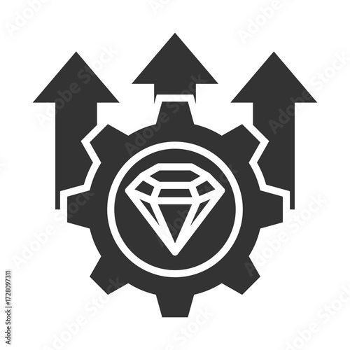 High Standard Icon Glyph Style. Vector Illustration Design