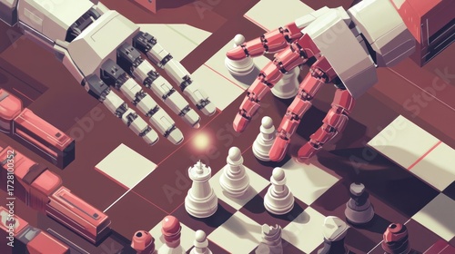Robotic chess match