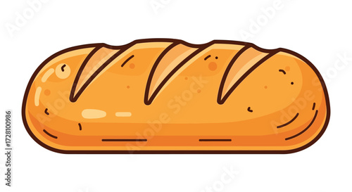 Golden brown crust on a loaf of bread, ideal for food blogs, bakery websites, or advertising fresh bread products online.