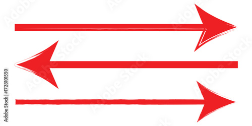 grunge arrow vector. grunge arrow brush. grunge arrow paint. paint brush hand drawn arrow in grunge style a careless stroke of paint. eps 10