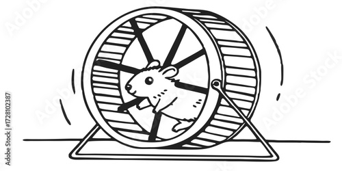 Hamster wheel running pet rodent exercise toy activity animal training equipment domestic cute small fast run