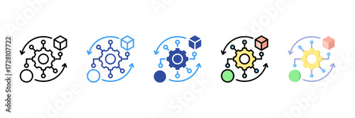 Transformation Multi Style Icon Set