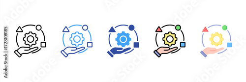 Adaptability Multi Style Icon Set