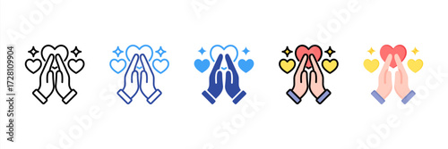 Gratitude Multi Style Icon Set