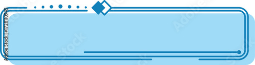 Blue Rectangle Frame Banner