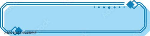 Blue Rectangle Frame Banner