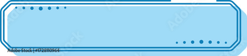 Blue Rectangle Frame Banner