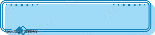 Blue Rectangle Frame Banner