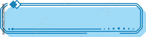 Blue Rectangle Frame Banner