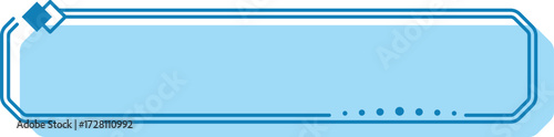 Blue Rectangle Frame Banner