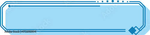 Blue Rectangle Frame Banner