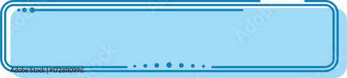 Blue Rectangle Frame Banner