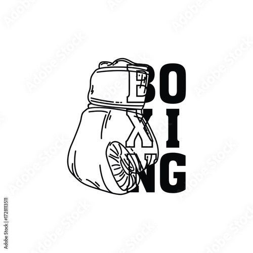 black and white combat sports equipment