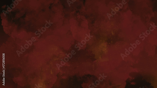 Dark Red Nebula Starry Space Background