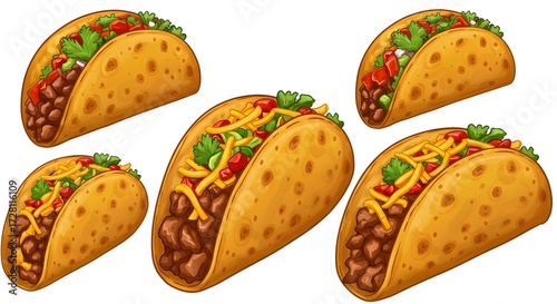 Delicious tacos ready to be eaten