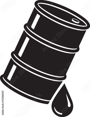 Oil Drum with Dripping Drop