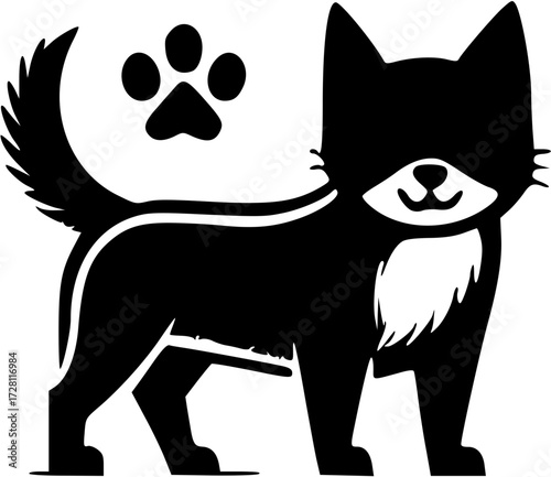 Cute dog icon illustration drawing