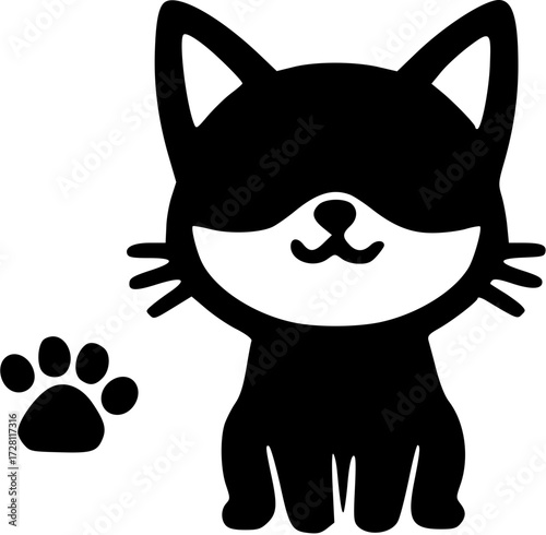 Cute dog icon illustration drawing